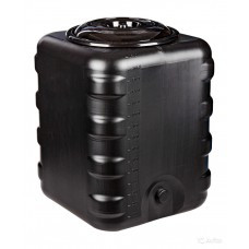 Бак для душа 150л пластмассовый квадратный чёрный м6463