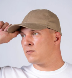 Бейсболка летняя песочный твил Кродис