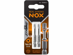 Бита torsion E6,3 Tx20-50, 2 шт карта STRONG