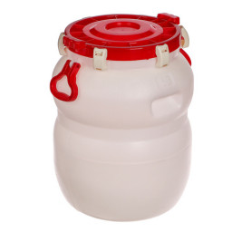Бочка 60 л. с широким горлом с дополнительными зажимами