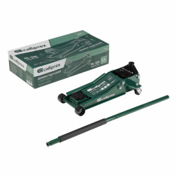 Домкрат гидравлический подкатной, 3,5 т, 95-520 мм, быстрый подъем, низкий подхват, проф. Сибртех