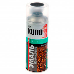 Эмаль по ржавчине молотковая KUDO черная медь 520 мл