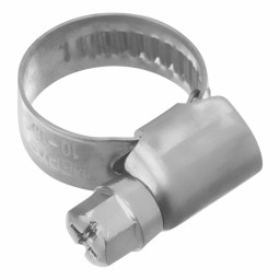 Хомуты нержавеющая сталь, Стандартное болтовое крепление 10-16 мм, 100 штук в упаковке, ширина 9 мм Сибртех