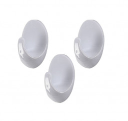 Крючок самоклеящийся SANBERG пластик ОВАЛ в упаковке 3шт Blister