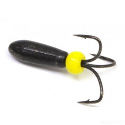 Мормышка вольф Чёртик тройник с отв и бисер 3мм 0,65гр Bn (MW-3030-Bn) Helios