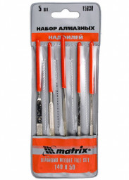 Набор надфилей MATRIX 140 мм 50*3 мм 5 шт