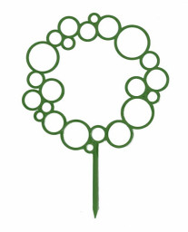 Опора для растений Диадема круглая малахит