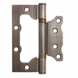 Петля 100х75 накладная АЛЛЮР 2BB AВ 2,5мм бронза без врезки 2шт в упаковке БЛИСТЕР