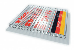 Поликарбонат сотовый Woggel 4 мм бесцветный 2,1*6 м