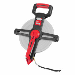 Рулетка геодезическая 100 м х 12,5 мм, открытый корпус, фиберглассовая лента Matrix