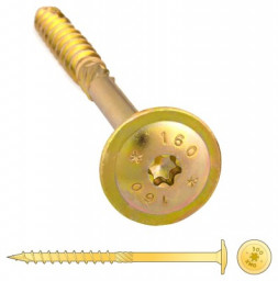 Шуруп 10*160 самонарезающий для дерева, прессшайба