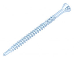 Шуруп 3,2*25 для полов и паркетов белый цинк