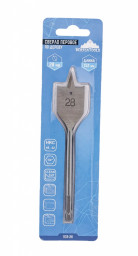 Сверло по дереву перовые, шестигранный хвостовик 28х152 VERTEXTOOLS