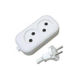 Удлинитель Универсал У6-011 М ПВС 2*0,75 2гн. 3м